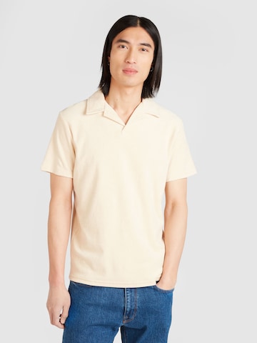 T-Shirt 'TALON' SELECTED HOMME en beige : devant