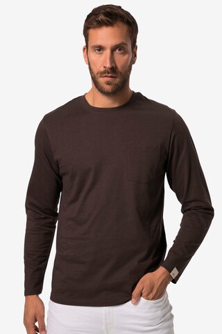 T-Shirt JP1880 en marron : devant