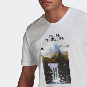 ADIDAS SPORTSWEAR T-Shirt 'Mountain' in Weiß