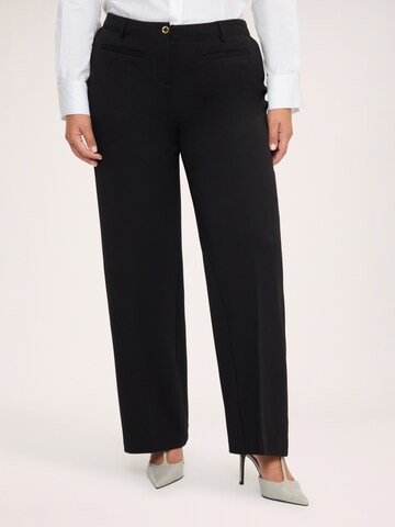 Regular Pantalon Fiorella Rubino en noir