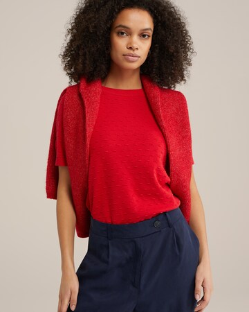 Pull-over WE Fashion en rouge : devant