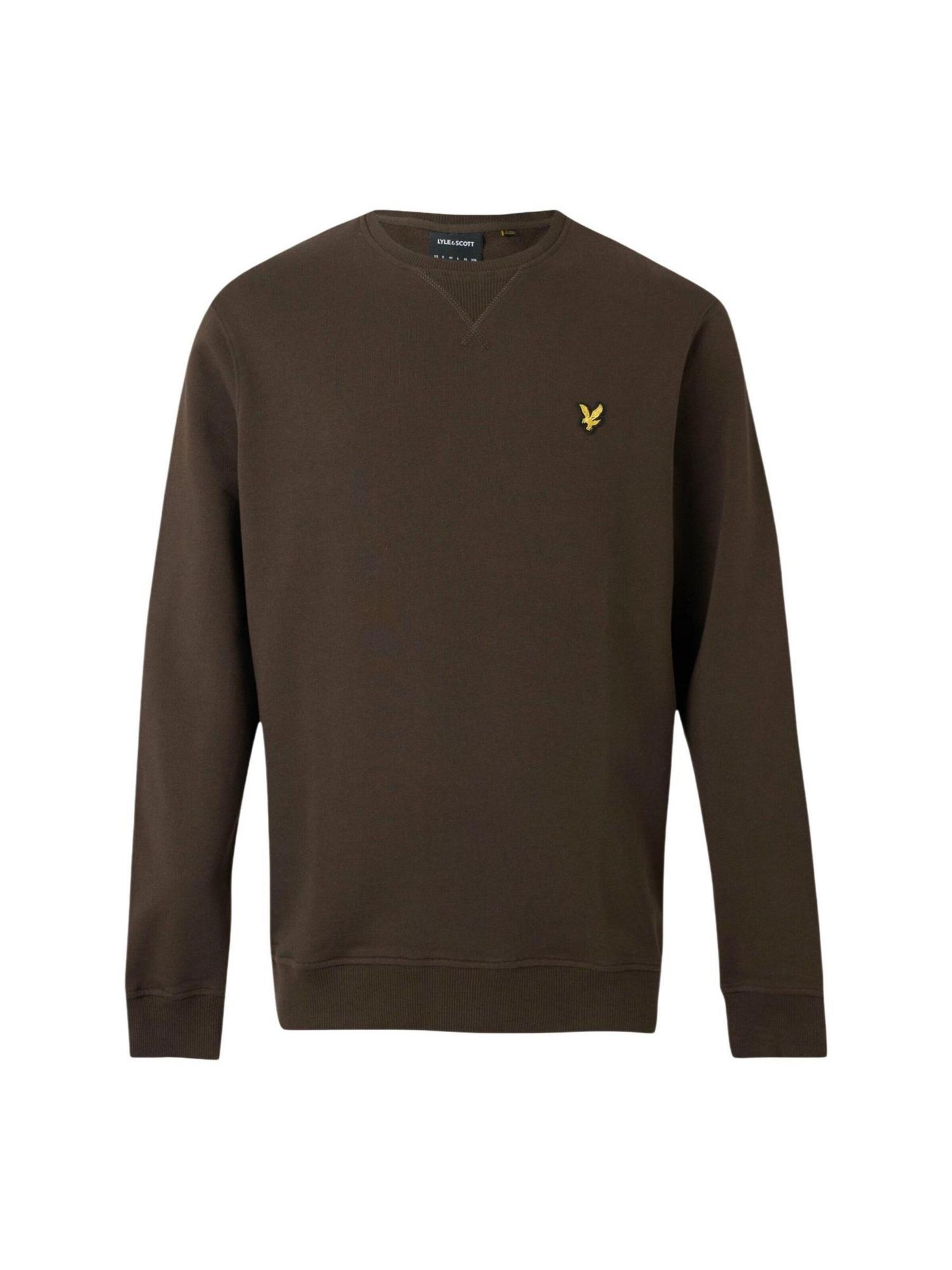 Lyle & Scott Sweatshirt 'Brushed Back Crew Neck Sweatsh ML1131V' i brun