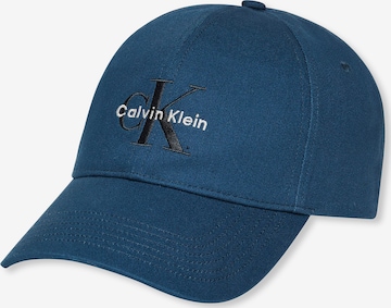 Casquette Calvin Klein en bleu : devant