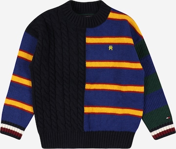 TOMMY HILFIGER Svetr – modrá: přední strana