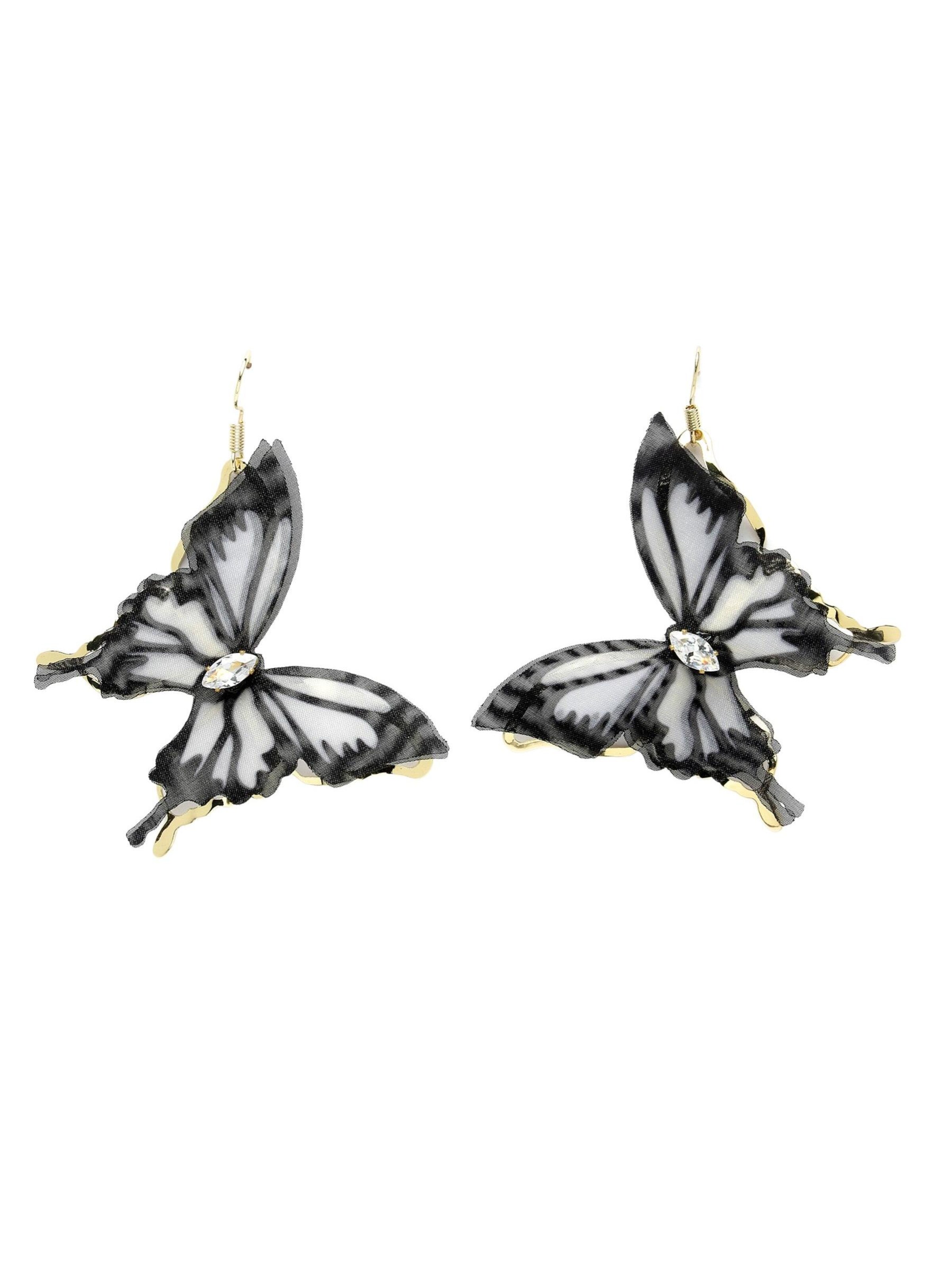 Orecchini 'Evaia' di AVANT-GARDE PARIS in nero: frontale