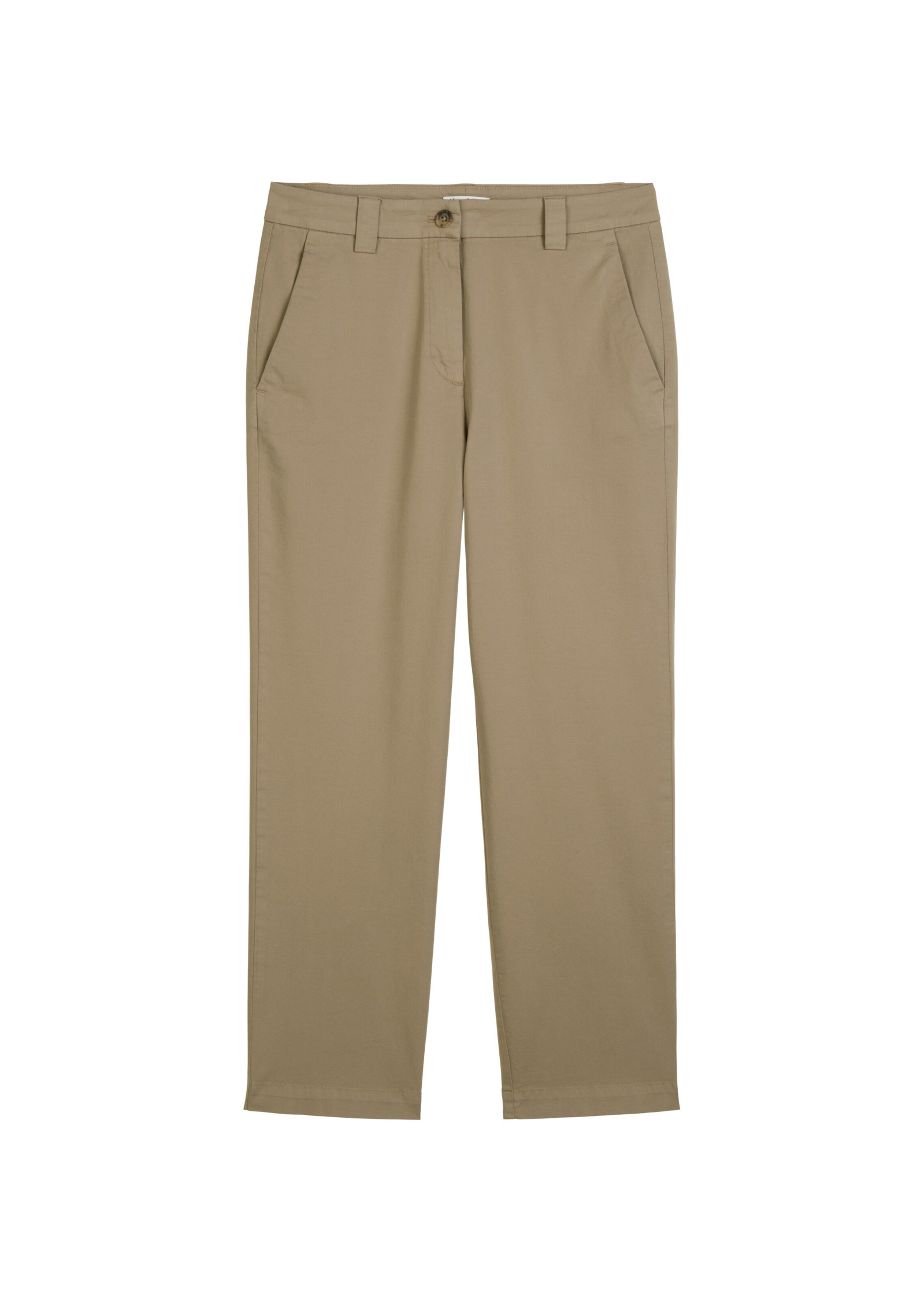 Marc O'Polo DENIM Loosefit Chino in Beige: voorkant