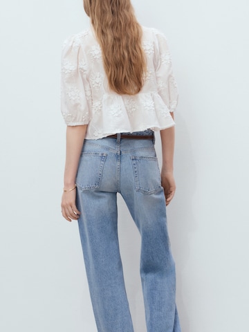 MANGO Blouse 'SWIRLY' in Wit