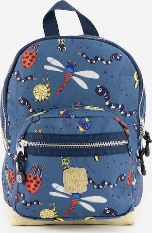 Pick & Pack Backpack 'Insect' in Blue: front