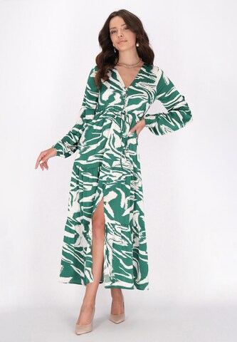 Robe faina en vert : devant