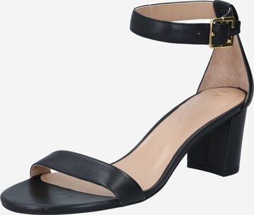 Sandales 'WAVERLI' Lauren Ralph Lauren en noir : devant