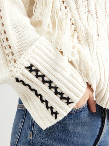 BOSS Sweater 'C_Fitto' in White