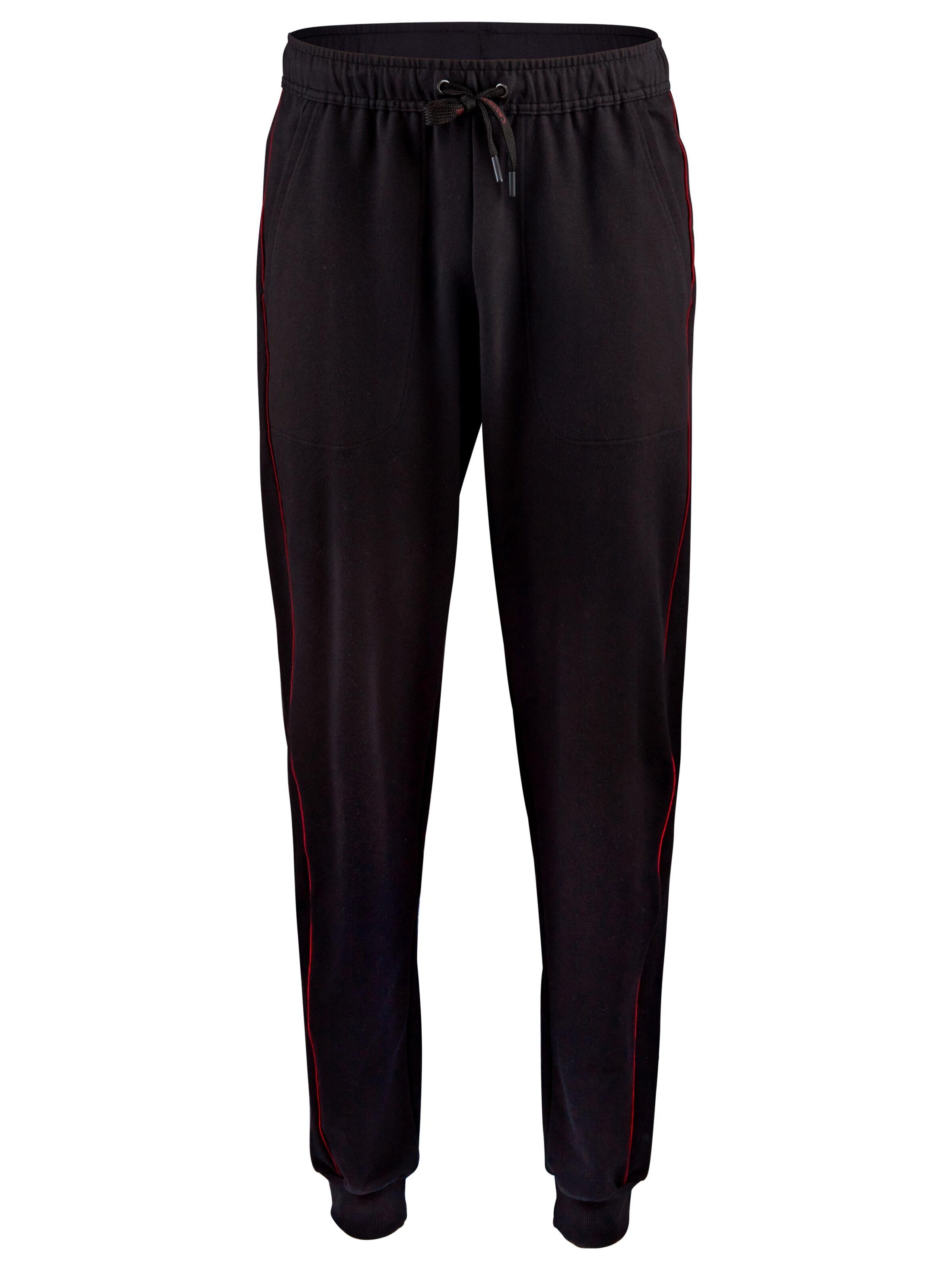 CALIDA Pyjamahose 'Remix Basic Lounge'‌‌‌‌ in Schwarz: Vorderseite