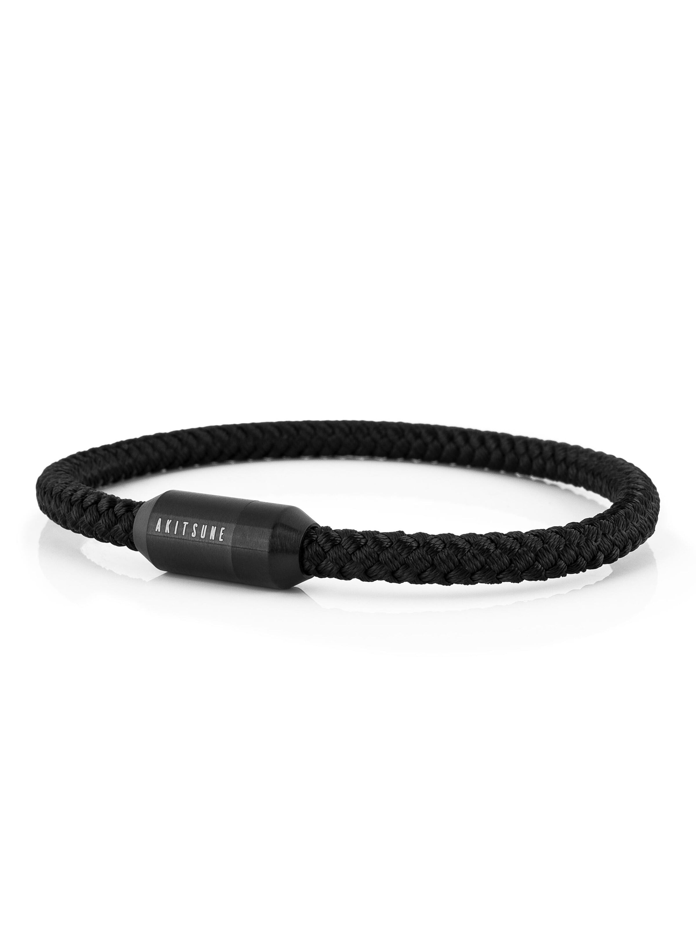 Akitsune Bracelet 'Silvus' in Black: front