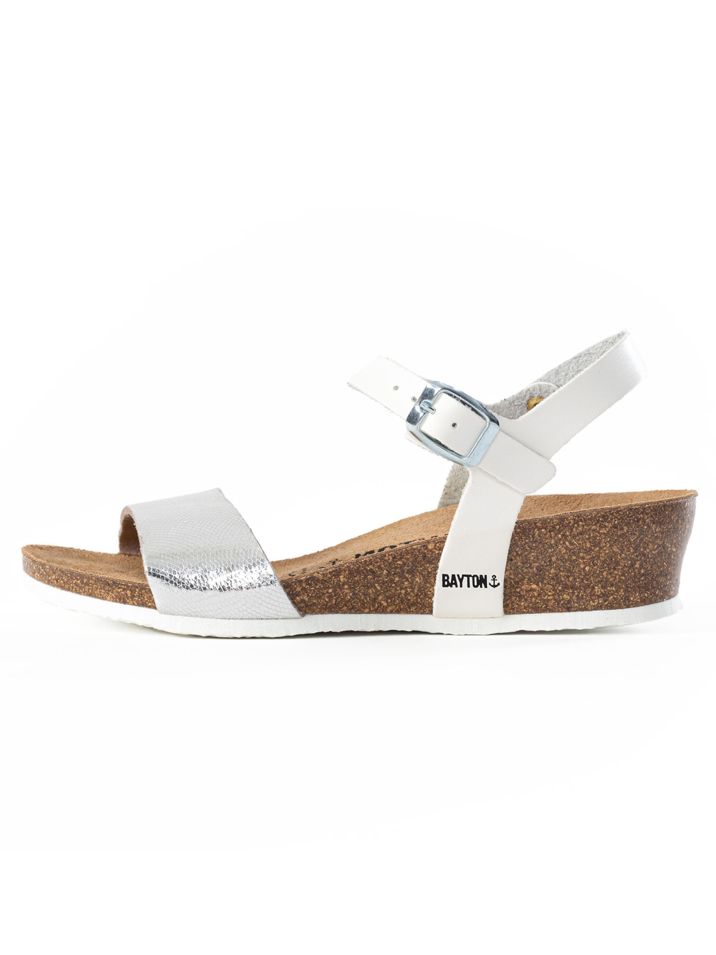 Sandale cu baretă 'Wodonga' de la Bayton pe argintiu: față