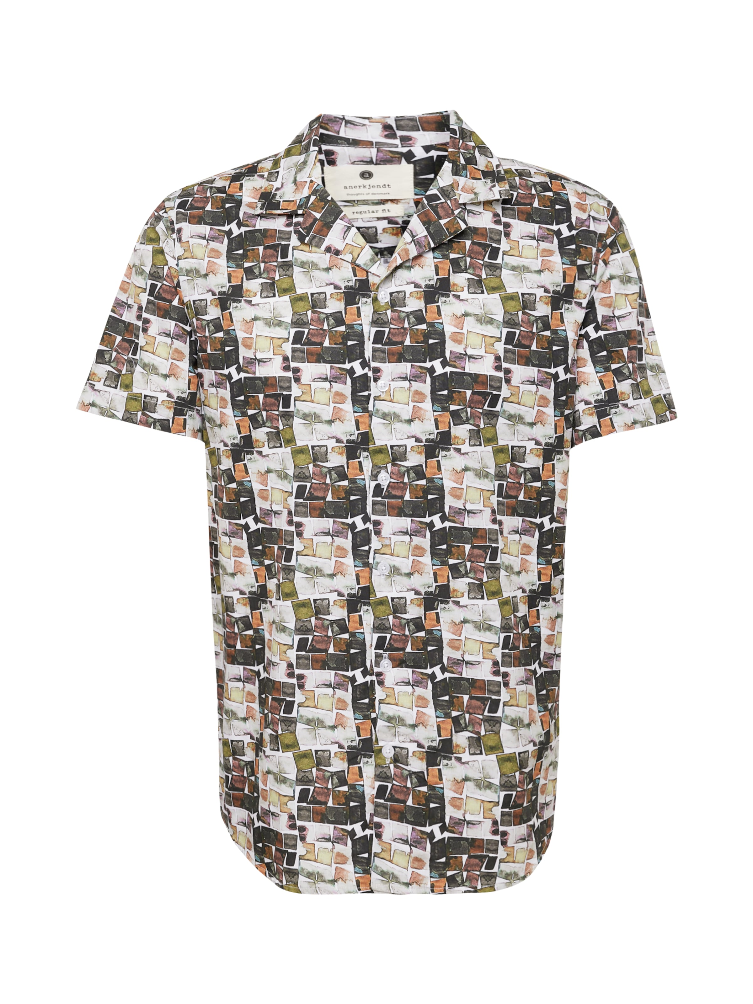 anerkjendt Regularny krój Koszula 'AKLEO' w kolorze brązowy: przód