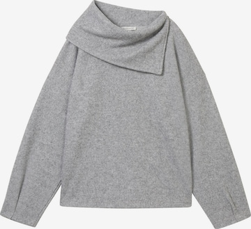 TOM TAILOR Sweatshirt in Grey: front