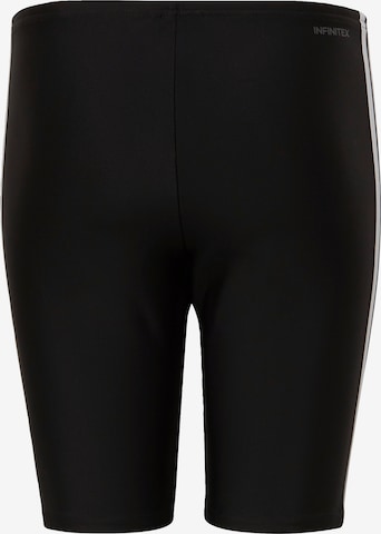 ADIDAS PERFORMANCE Athletic Swimwear '3-Stripes Jammers' in Black