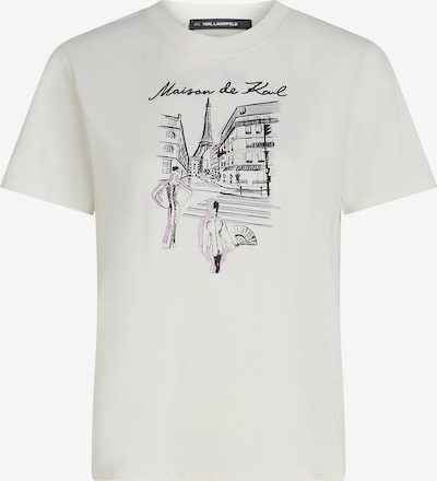 Karl Lagerfeld Paita 'PARIS' värissä musta / valkoinen, Tuotenäkymä