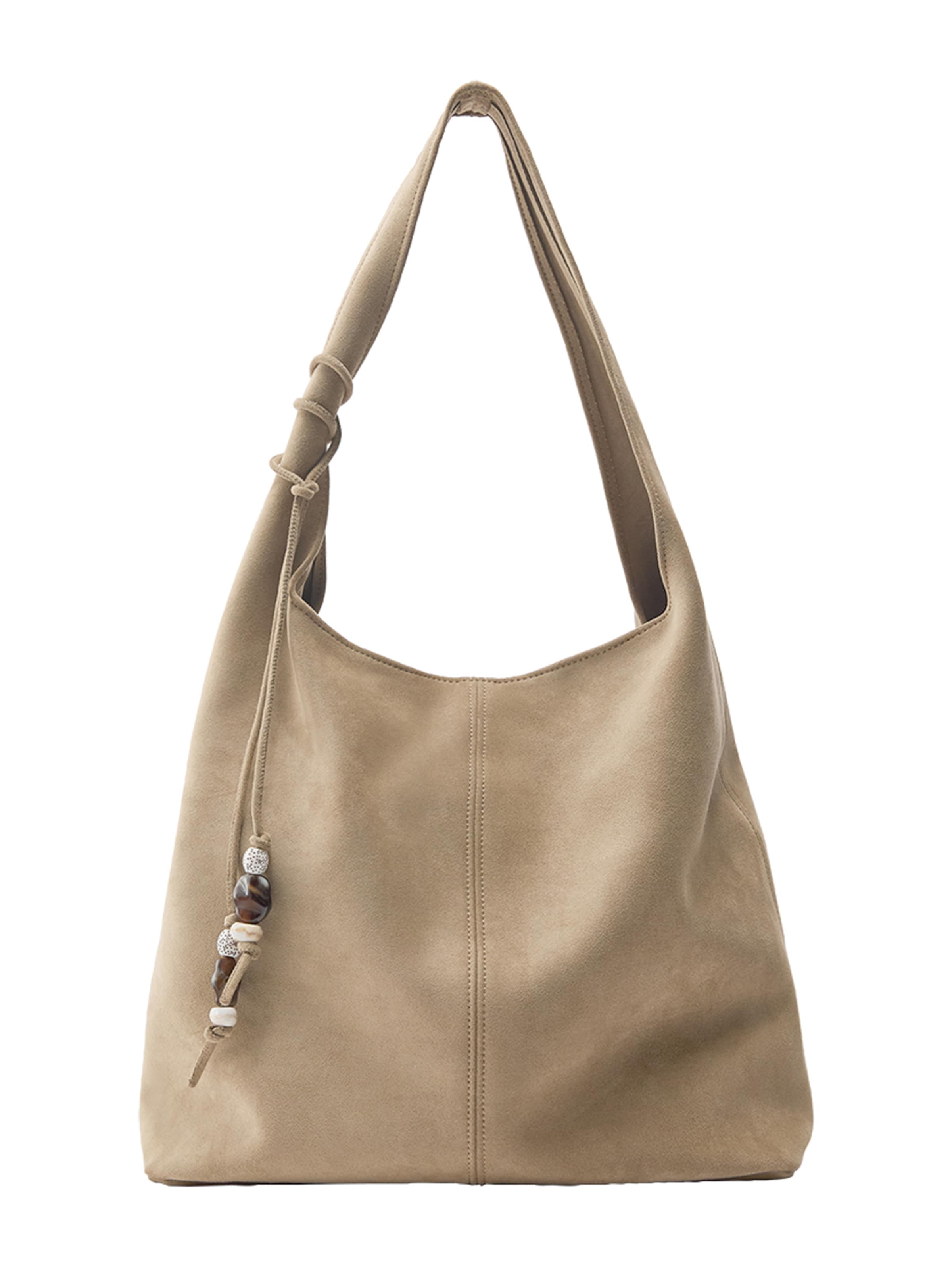 Pull&Bear Shopper in Beige: Vorderseite