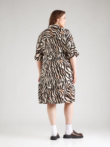 ONLY Carmakoma Shirt Dress 'CARBerte' in Beige