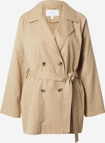 VILA Between-Seasons Coat 'Jancine' in Beige: front