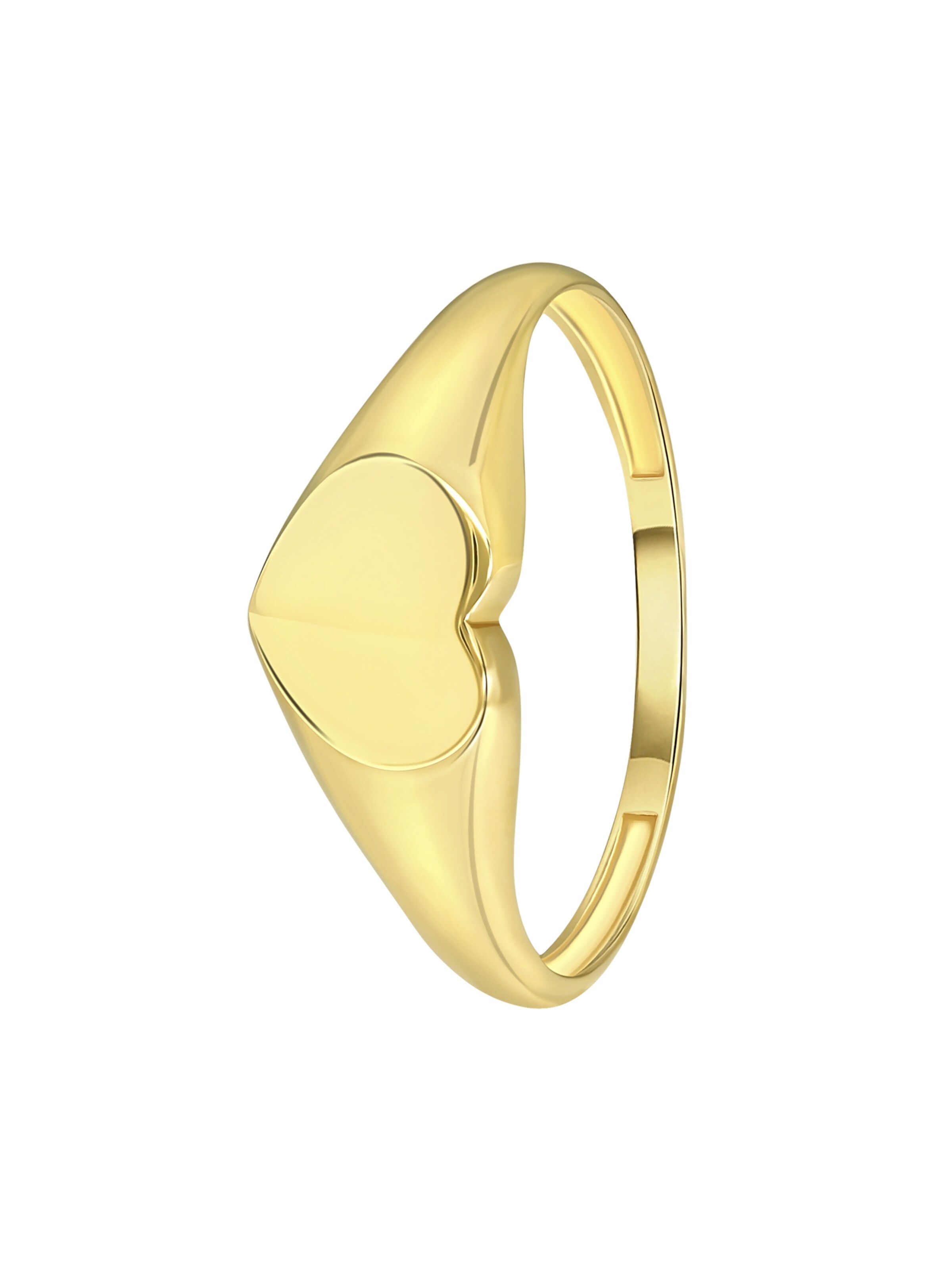 Lucardi Ring 'Klassisch' in Gold: front