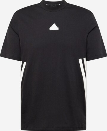 ADIDAS SPORTSWEARTehnička sportska majica - crna boja: prednji dio