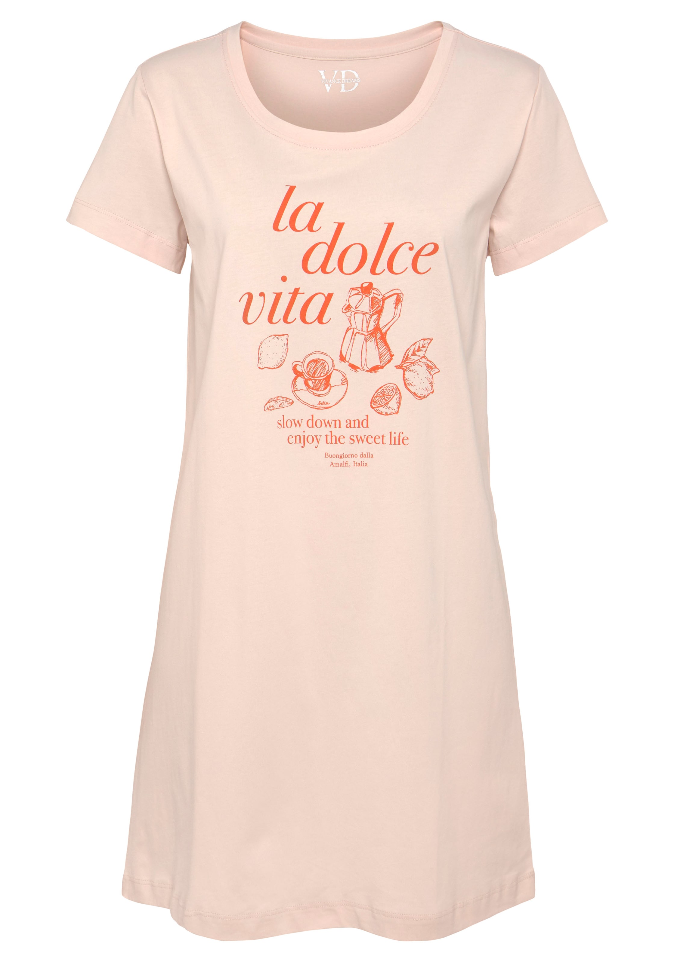 VIVANCE Nightgown in Pink: front