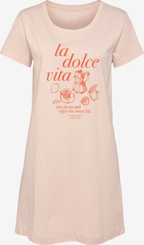 Camicia da notte di VIVANCE in rosa: frontale