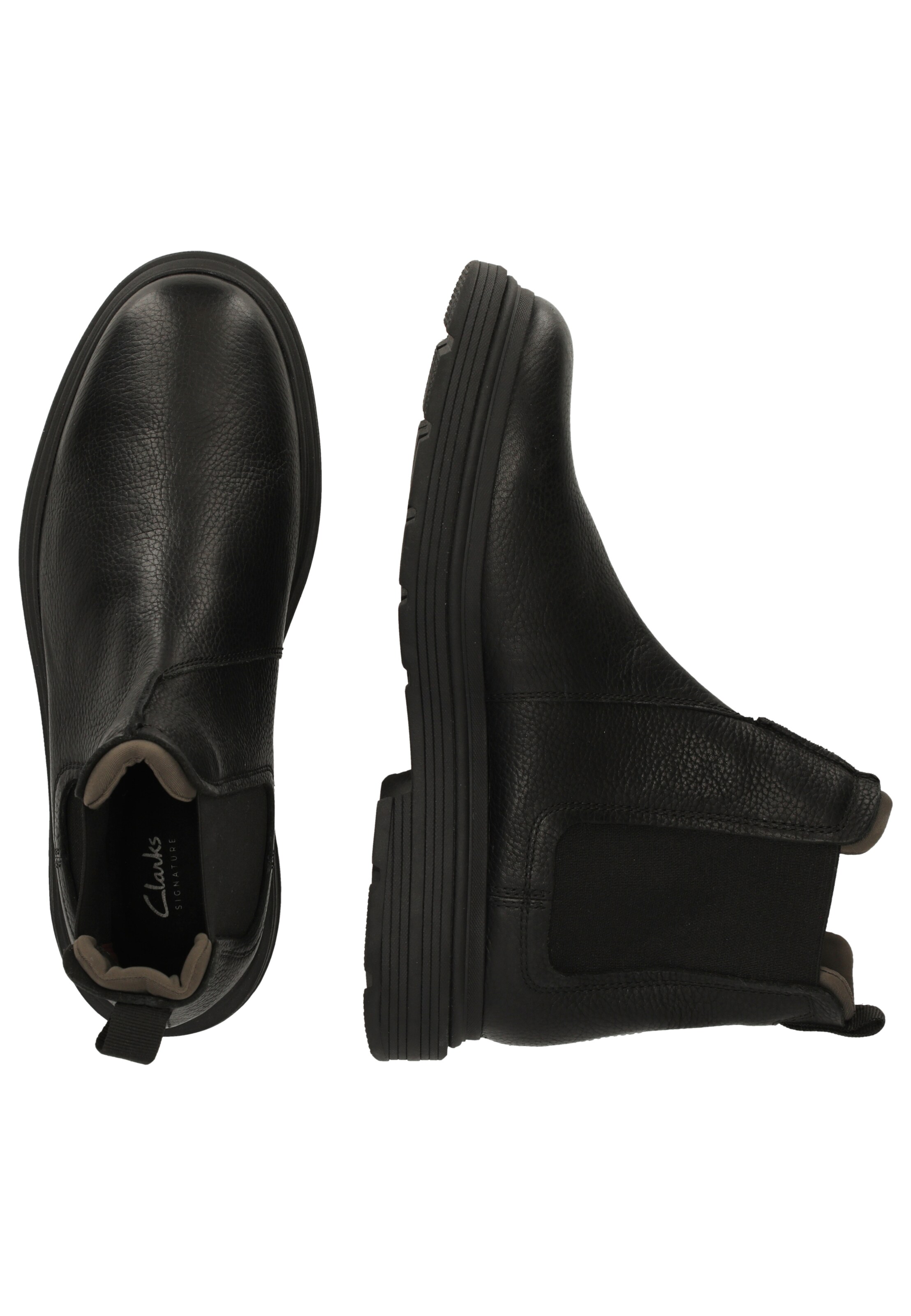 CLARKS Chelsea Boots 'Badbury Easy' in Schwarz