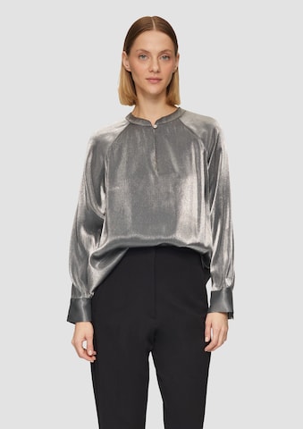 s.Oliver BLACK LABEL Bluse in Silber: Vorderseite