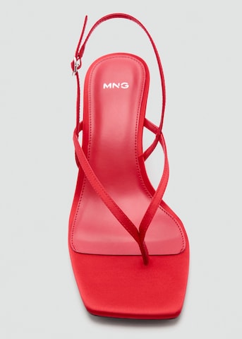 MANGO T-Bar Sandals 'Ross' in Red