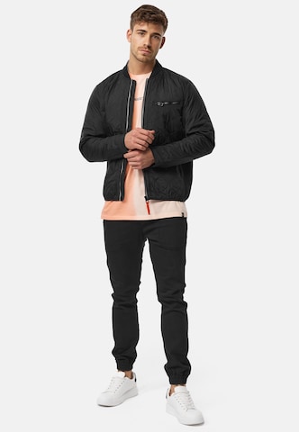 INDICODE JEANS Between-Season Jacket 'Leander' in Black