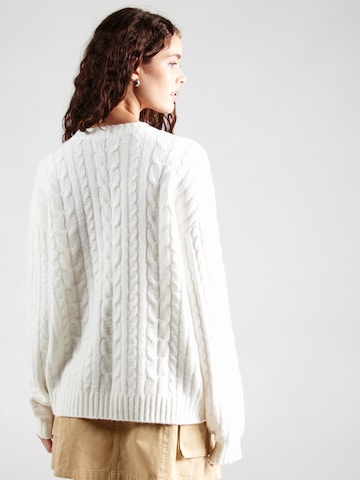 HOLLISTER Sweater 'COZY CABLE CREW' in White