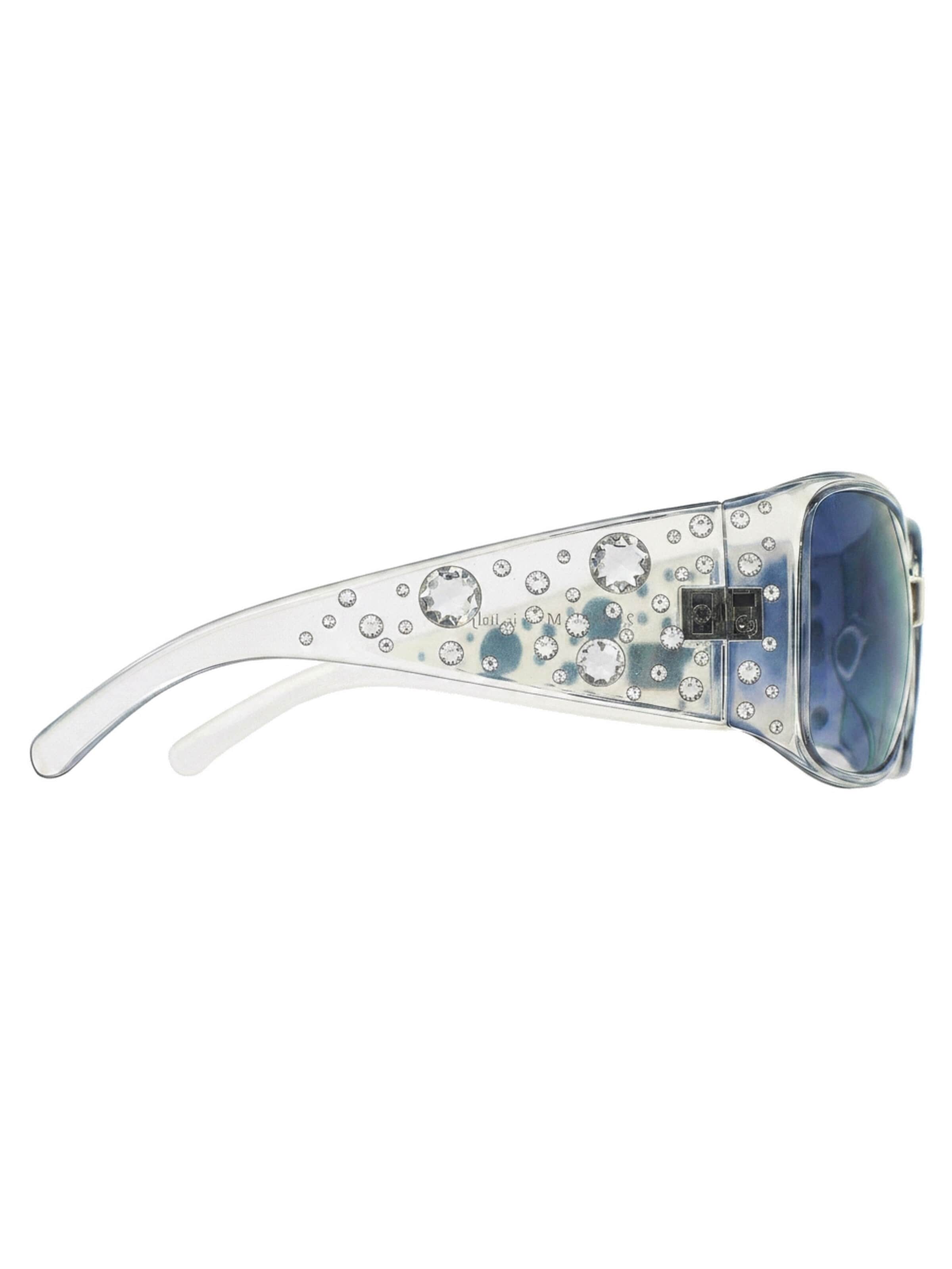 EXCLUSIVE EDITION Okulary przeciwsłoneczne 'Rome embellished with Swarovski crystals' w kolorze przezroczysty