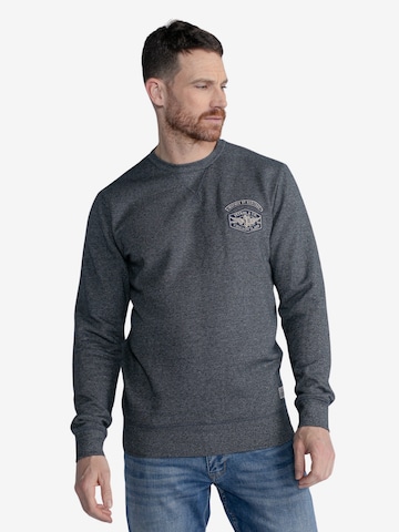 Sweat-shirt 'Hubbing' Petrol Industries en bleu : devant