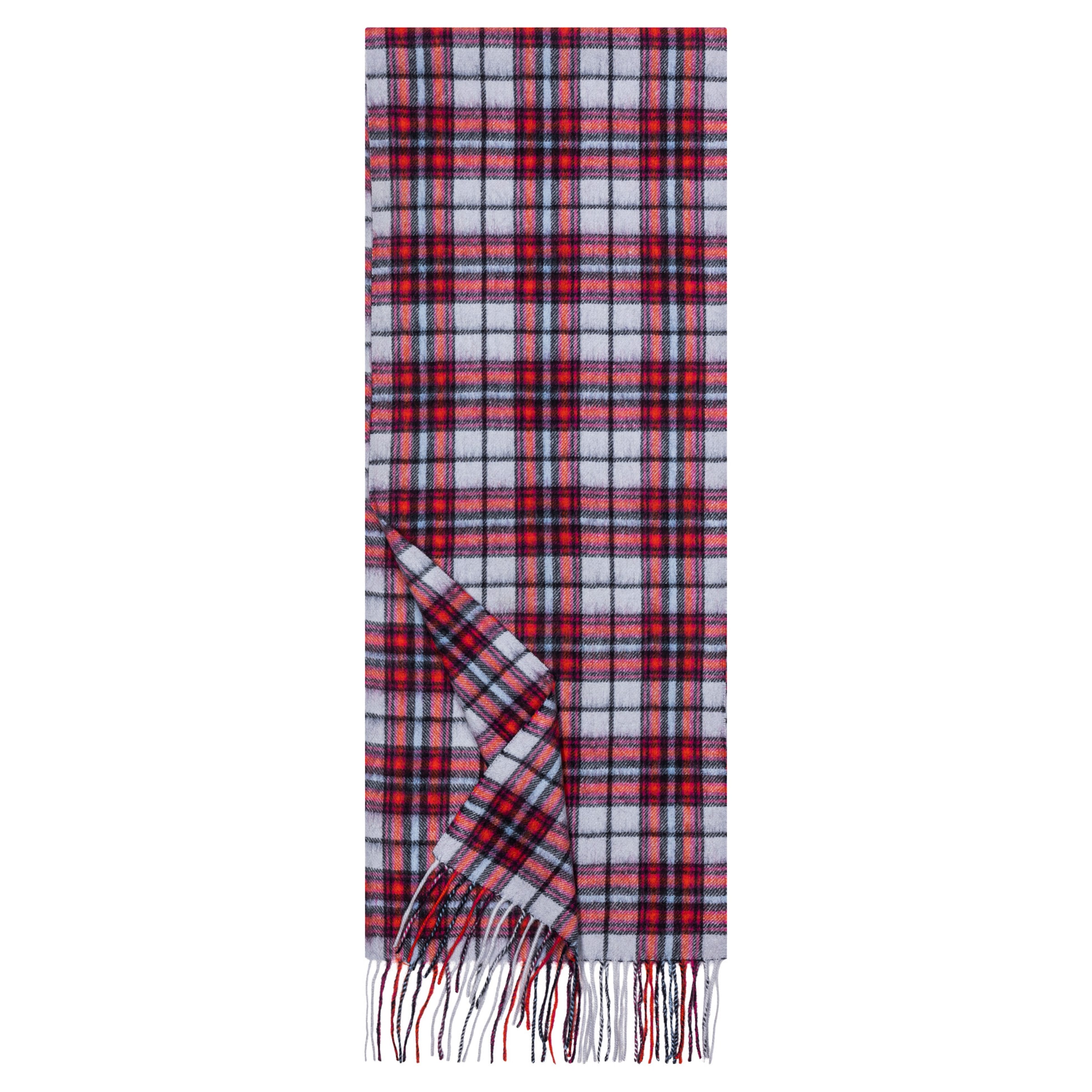 Sciarpa 'COLOURFUL TARTAN' di Roeckl in rosso: frontale