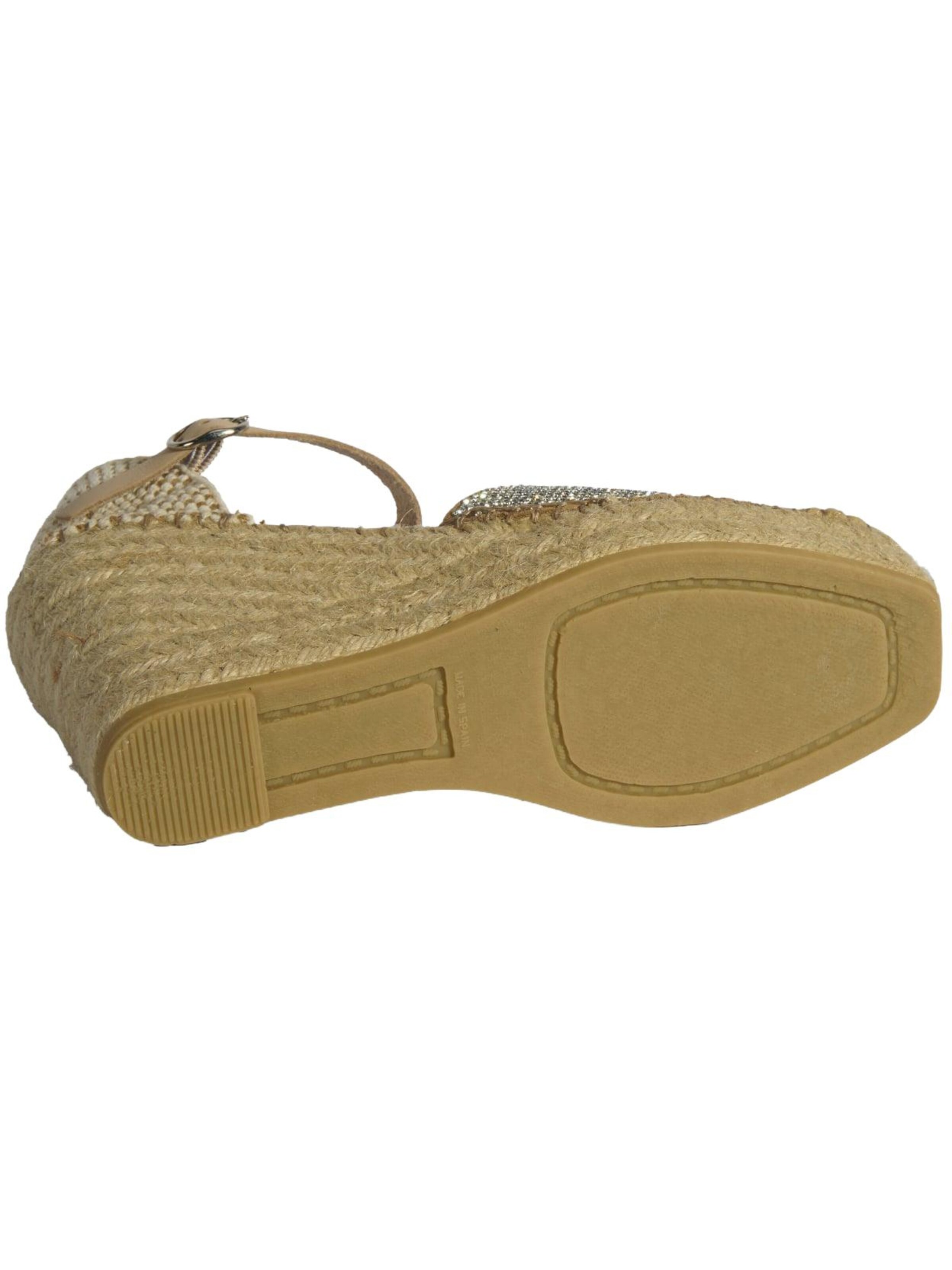 Desa Sandal 'Keilsandalen' in Beige