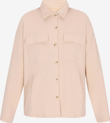 Cardigan 'Autumn Outfits' MIMO en beige : devant