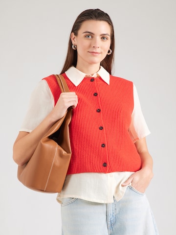 Marc O'Polo Kötött mellény - piros: elől