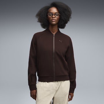 PUMA Sweatjacke 'Class' in Braun: Vorderseite