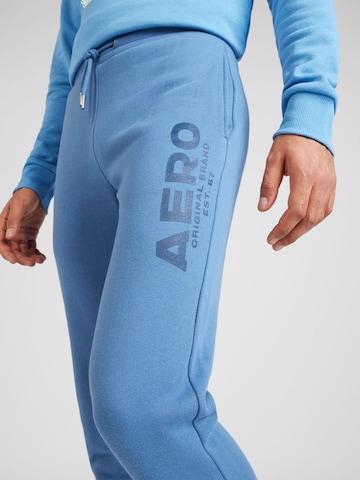 AÉROPOSTALE Ozke Športne hlače 'AERO' | modra barva