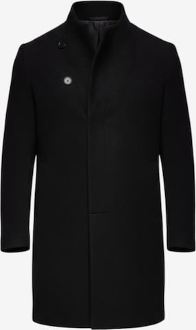 Manteau mi-saison Ombre en noir : devant