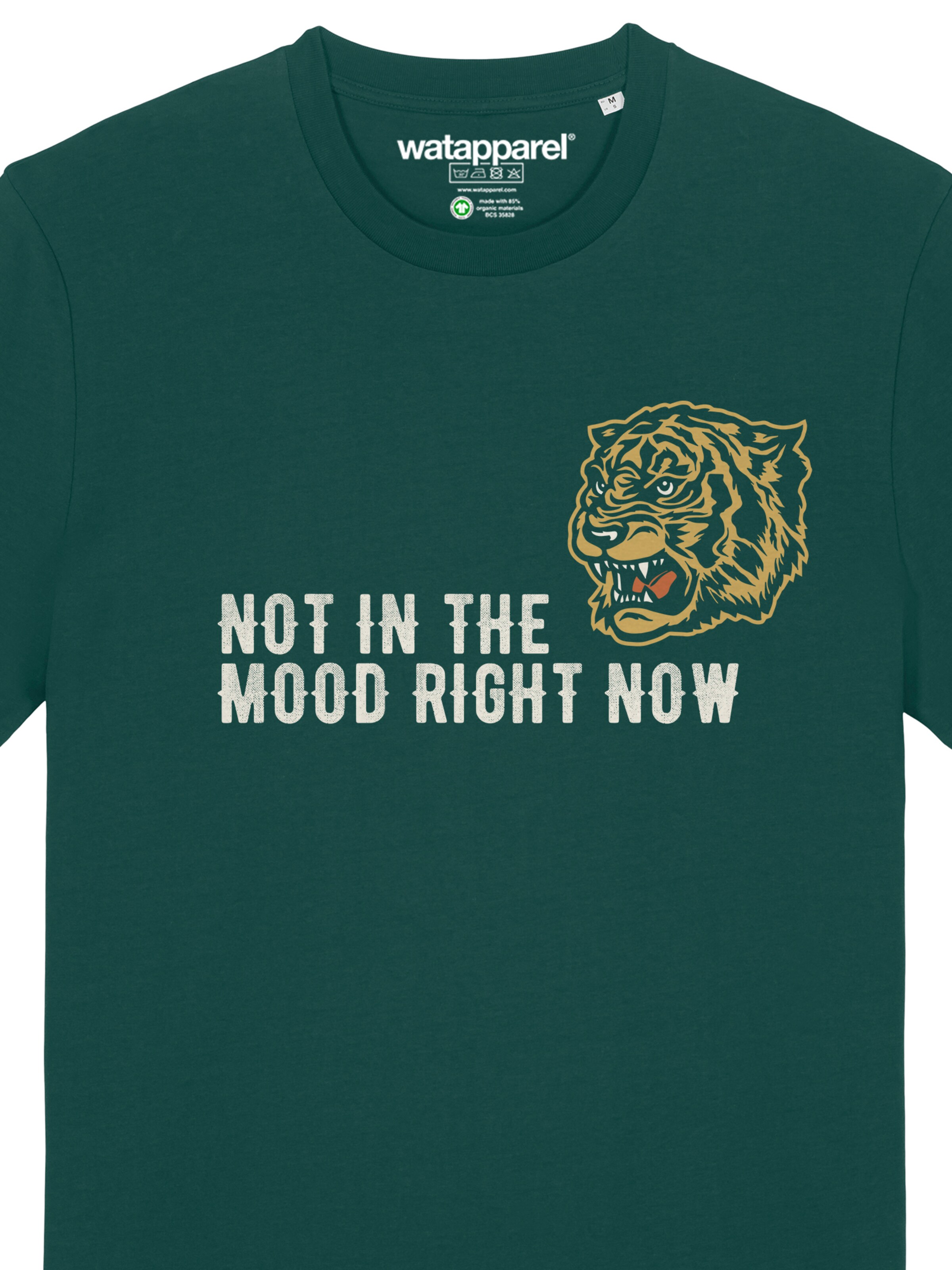 Maglietta 'Not In The Mood' di Watapparel in verde