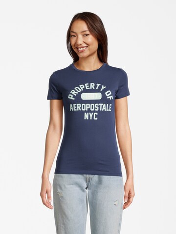 AÉROPOSTALE Shirt in Blue: front