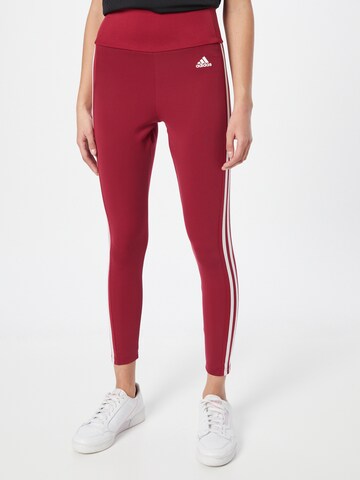 ADIDAS SPORTSWEAR Skinny Workout Pants in Red: front