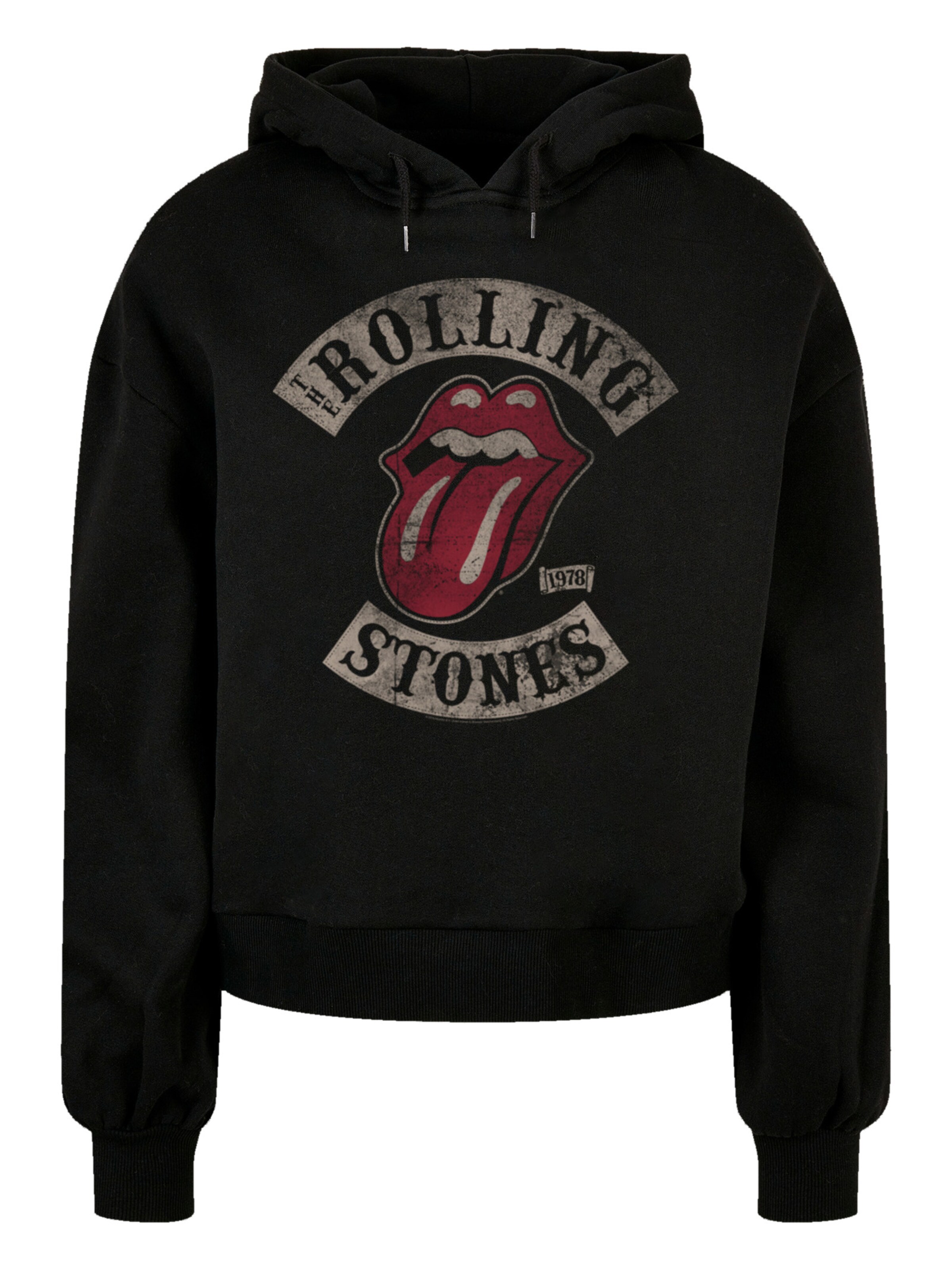 F4NT4STIC Pullover 'The Rolling Stones Tour '78' in Schwarz: Vorderseite