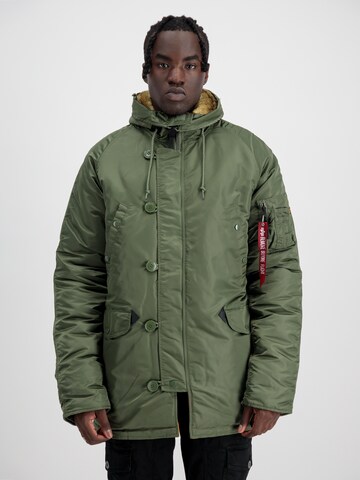 ALPHA INDUSTRIES Зимняя парка 'N3B VF 59' в Зеленый: спереди