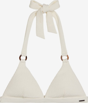 Marc O'Polo Triangel-Bikini-Top ' Firecracker Floral ' in Weiß: Vorderseite