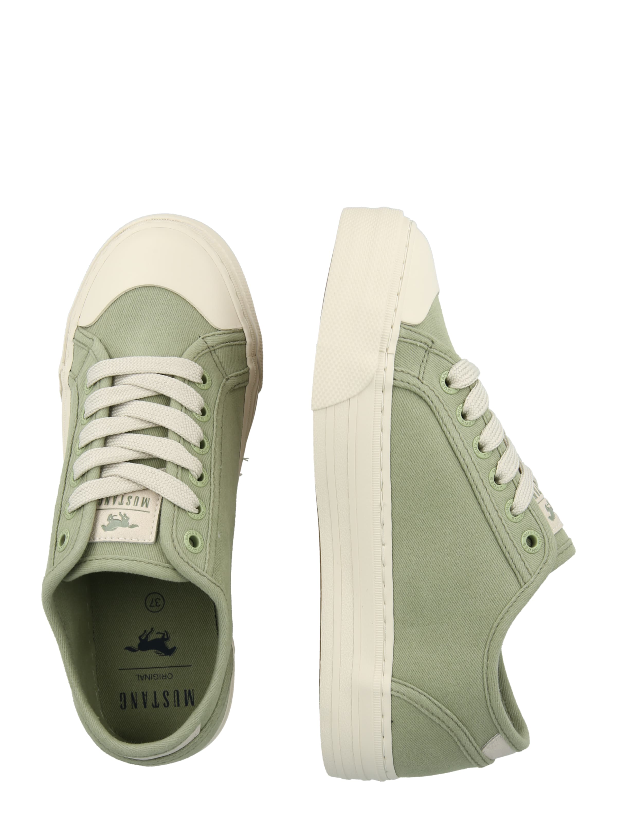 MUSTANGNiske tenisice - zelena boja